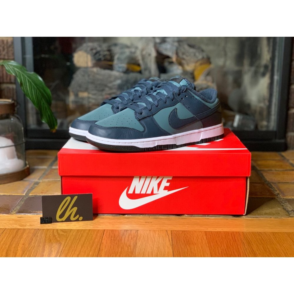 Size 10.5 Nike Dunk Low “Mineral Slate/ Armory Navy” Athletic Sneakers DR9705-30 - Picture 2 of 6